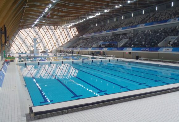 tatarstan aquatic complex, Tatarstan Sportcomplex, Kazan, Rusland, zwembad, beweegbare bodem, duikpit